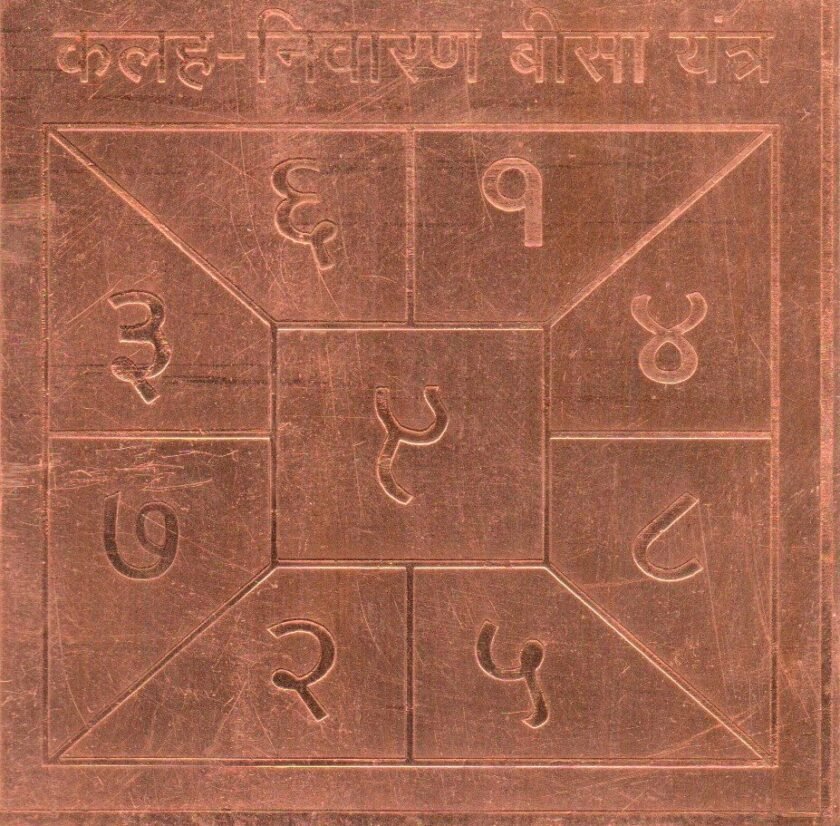 Kalah Nivaran Yantra(कलह निवारण यंत्र)-3x3 inch