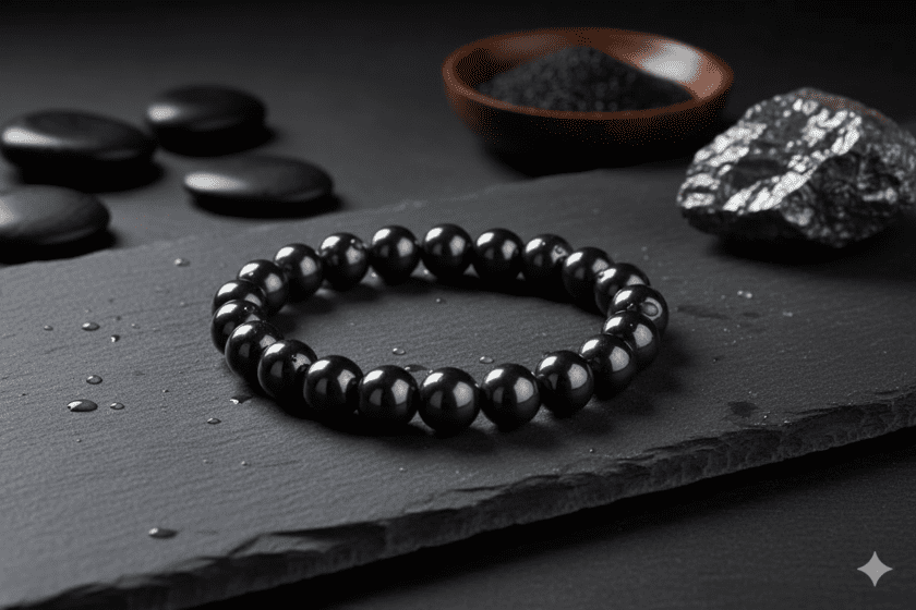 Magnet Bracelet Hematite Magnetic Bead Black Metal Unisex Bracelet