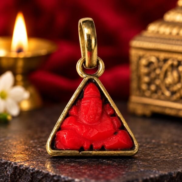 coral-munga-ganesh-locket-jyotishshop