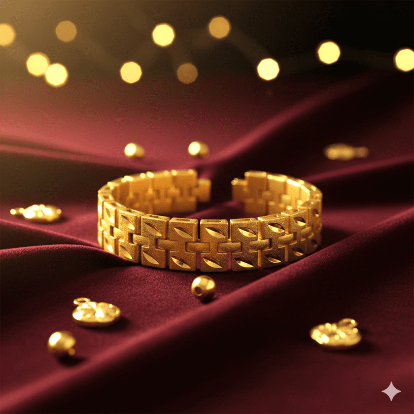 Stylish Designer Brass Bracelet