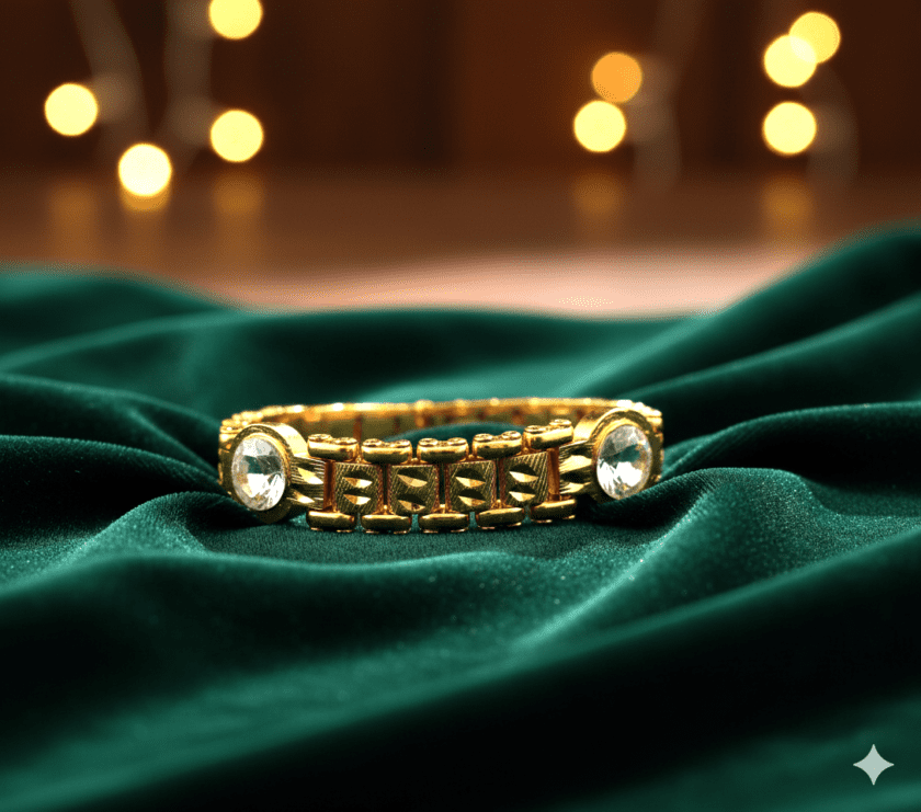 Stylish Designer American Diamond Brass Bracelet