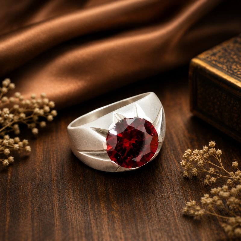 red-zircon-brass-ring-jyotishshop