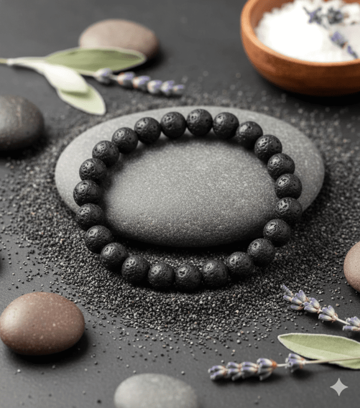 Lava Beads Bracelet (लावा बीड्स ब्रेसलेट)