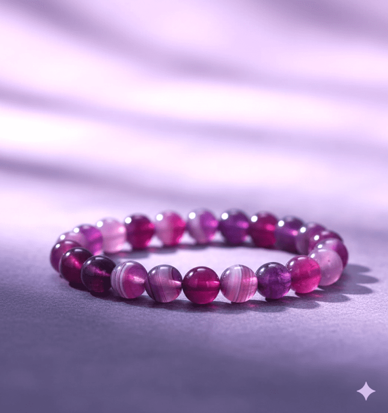 Sulemani Hakik Bracelet Purple(सुलेमानी हकीक ब्रेसलेट )