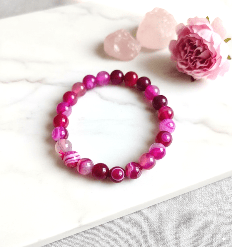 Sulemani Hakik Bracelet Pink(सुलेमानी हकीक ब्रेसलेट )