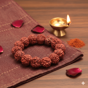 Big Size 5 Mukhi Rudraksha Bracelet