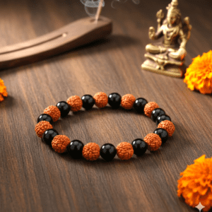 Rahu Dosh Nivaran Bracelet With Rudraksh (राहु दोष निवारण ब्रेसलेट)