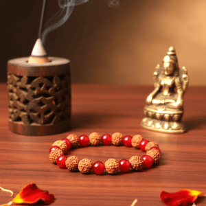 Surya Dosh Nivaran Bracelet With Rudraksh (सूर्य दोष निवारण ब्रेसलेट)