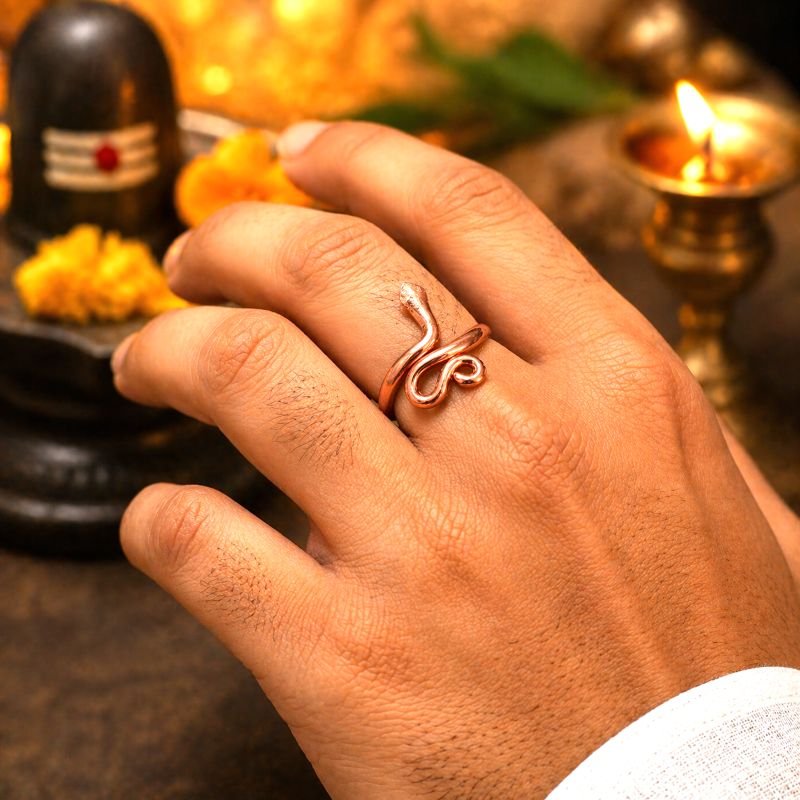 Premium Copper Naag, Snake Ring For Kal Sarp Dosh Nivaran (काल सर्प दोष ...