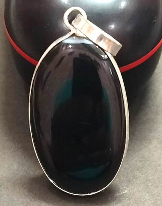 Big Size Hakik Stone Pendant In Brass(हकीक स्टोन) | Weight 38.80 carat