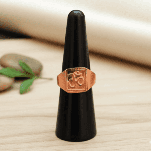 Om Ring In Copper (ॐ रिंग कॉपर), Size- Standard