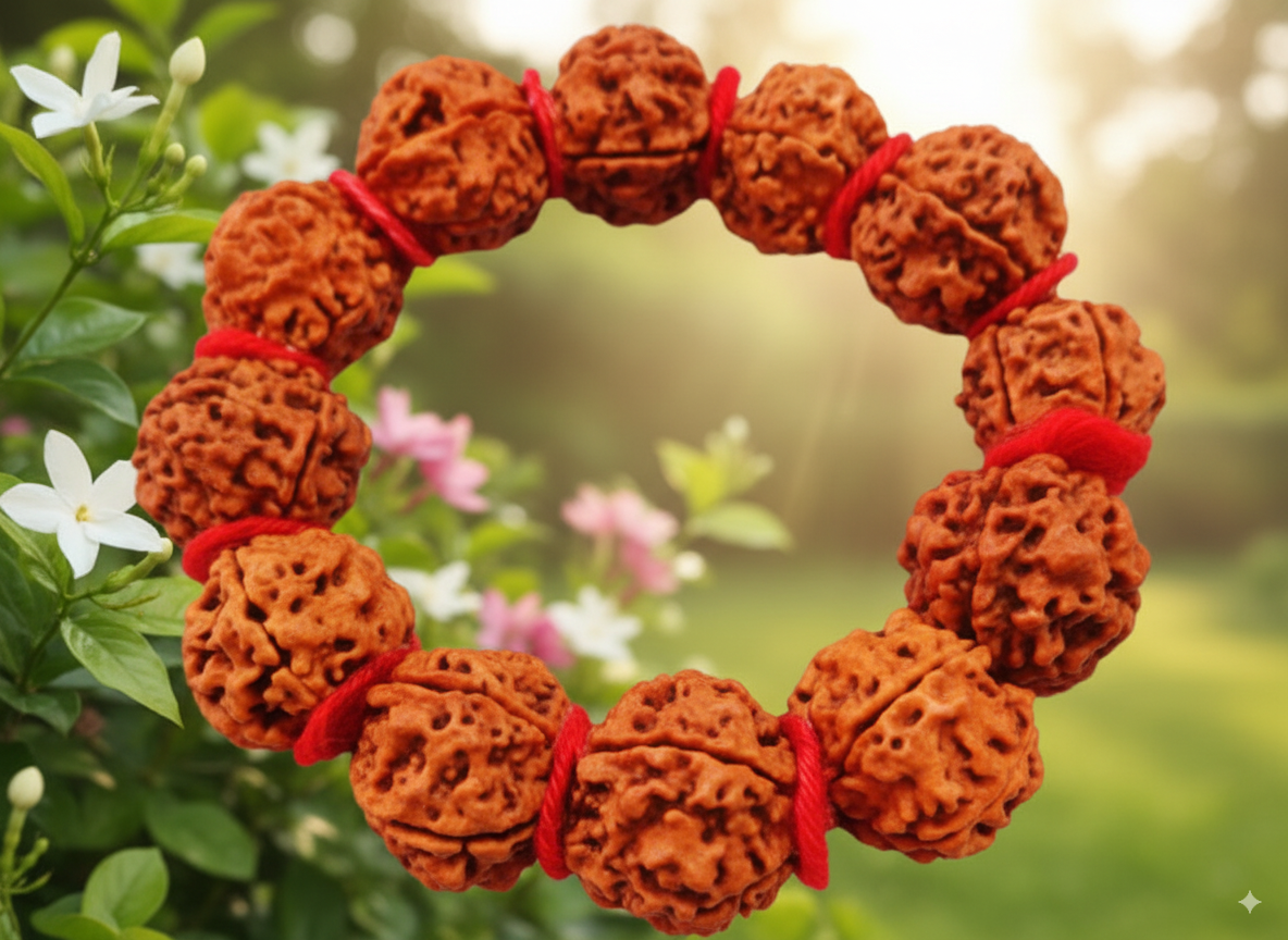 Big Size Beads 5 Mukhi Rudraksha Bracelet(5 मुखी रुद्राक्ष ब्रेसलेट)