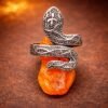 german-silver-naag ring-jyotishshop