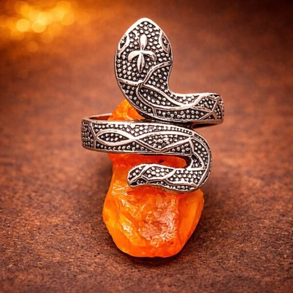 german-silver-naag ring-jyotishshop