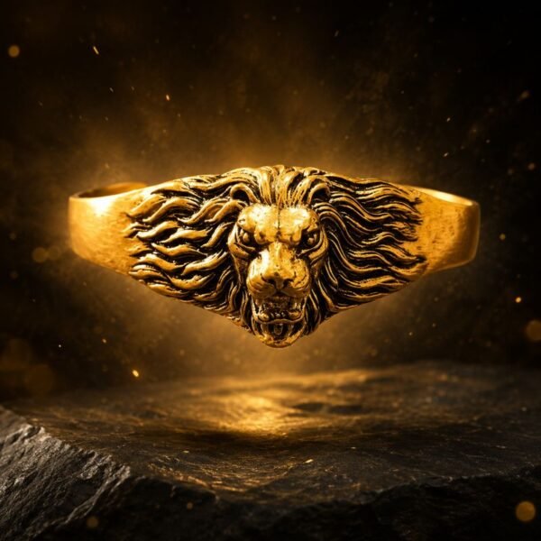 lion-faced-german-silver-golden-kada-jyotishshop