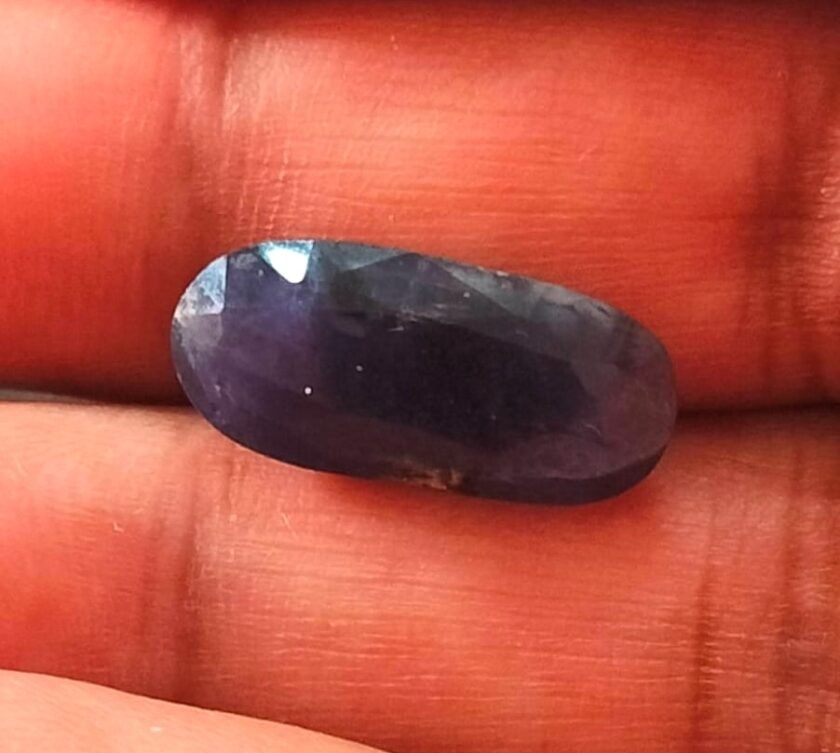Certified Neeli Stone With Certificate(सर्टिफाइड नीली स्टोन) | Weight- 11.76 Ratti