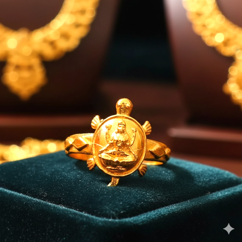 Devi Laxmi Meru Ring In Brass | देवी लक्ष्मी मेरु रिंग