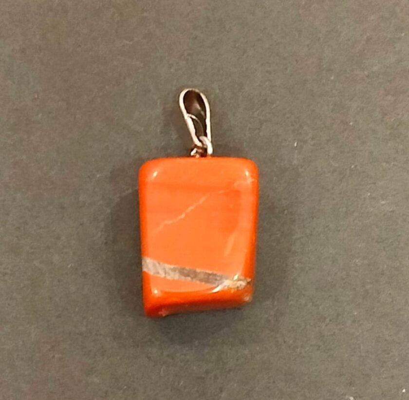 Natural Orange Quartz Stone Locket
