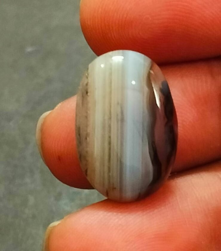 Sulemani Hakik Stone(सुलेमानी हकीक स्टोन) , Weight- 19.30 carat
