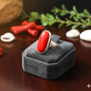 coral munga stone ring