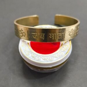 High Quality Heavy Asthdhatu Jai Mata Di Kada (अष्टधातु जय माता दी कड़ा),Weight- 39 g, Size- Adjustable