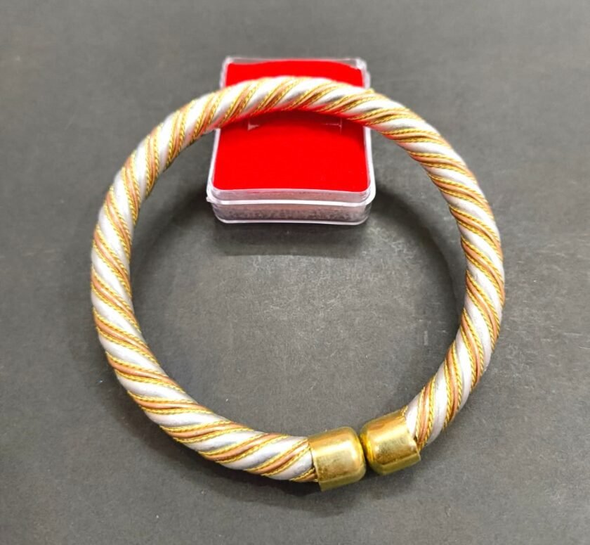High Quality Heavy Designer Tridhatu Kada- Brass,Copper, Alloy(त्रिधातु कड़ा) | Weight- 33 g Size Diameter- 7.0 cm Adjustable