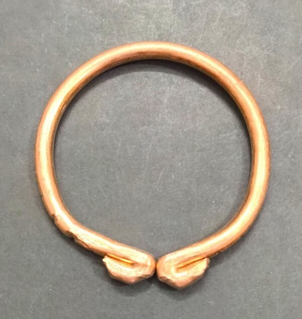 High Quality Heavy Copper Kada(कॉपर कड़ा), Size- 6 cm Adjustable, Weight- 57 g