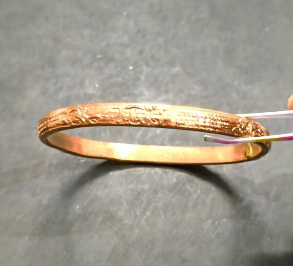 Designer Copper Kada (डिज़ाइनर कॉपर कड़ा), Weight- 29 g, Size- 6.3 cm diameter