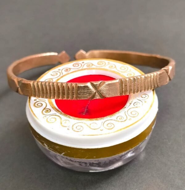 Designer Copper Kada (कॉपर कड़ा), Weight- 24 g, Size- Adjustable