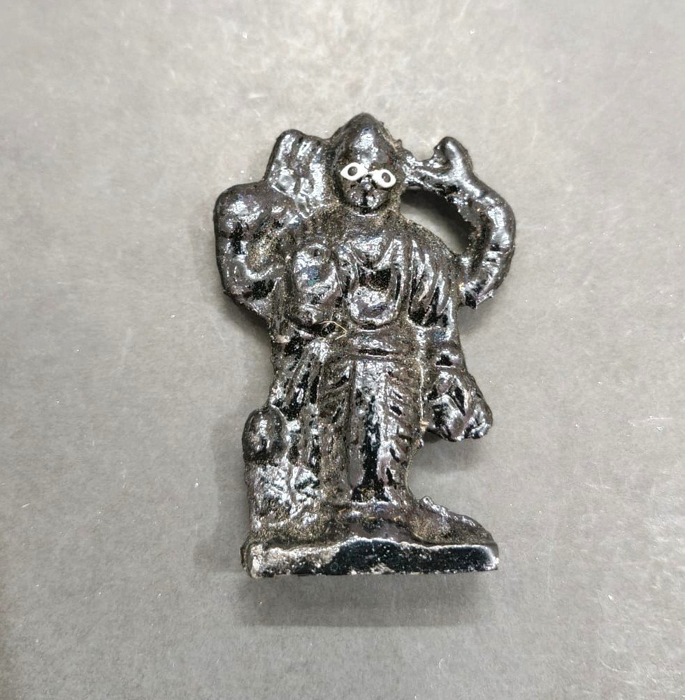 Iron Shani Dev Murti (लोहे की शनि देव मूर्ति), Size-7 cm, Weight- 82 g