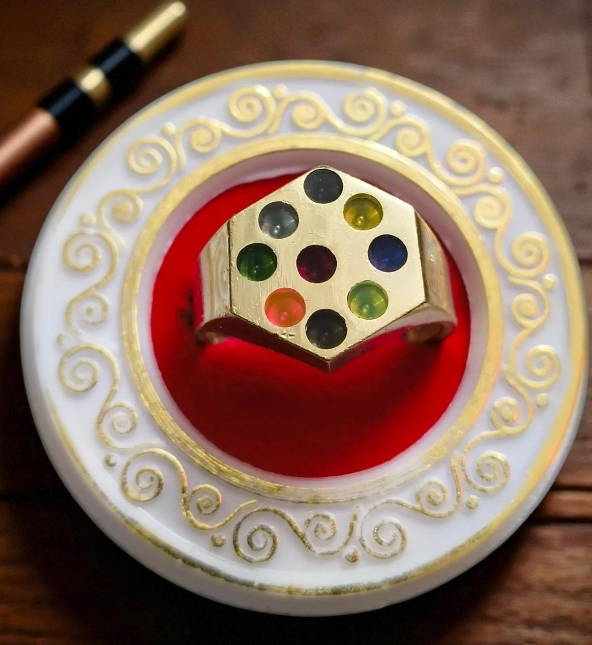 High Quality Navratan Ashtadhatu Ring (नवरतन अष्टधातु रिंग)