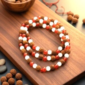 rudraksha quartz mala