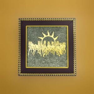 7 Horses Raw Pyrite Frame