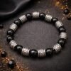 germansilver-blackbeads-bracelet-jyotishshop