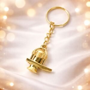 golden-shivling-metal-keyring-jyotishshop