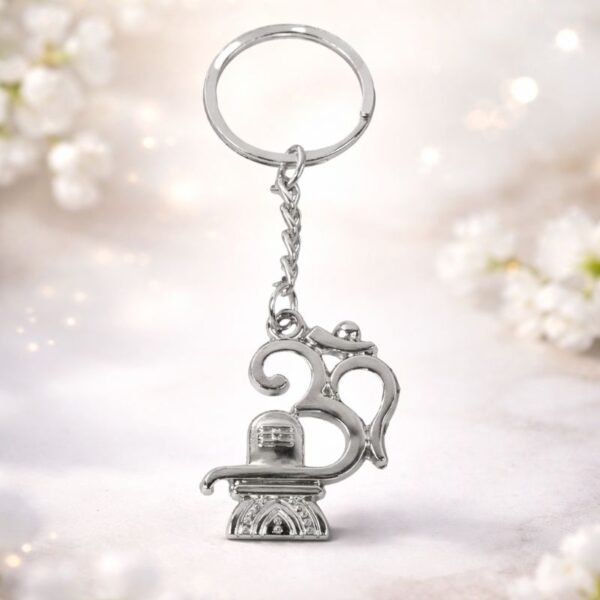 om-shivling-metal-keyring-jyotishshop