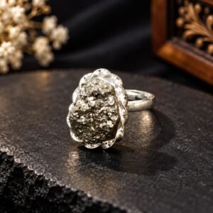 germansilver-pyrite-stone-ring-jyotishshop