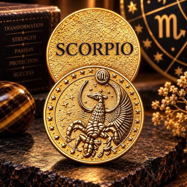 scorpio-vrashchik-rashi-zinc-metal-coin-jyotishshop