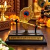 Golden-Krishna-Feather-and-Flute-Ornament-jyotishshop