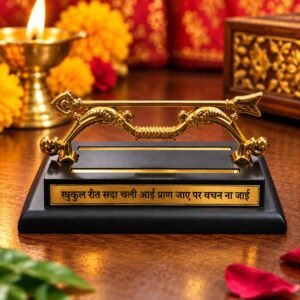 golden-bow-arrow-ornament-car-dashboard-jyotishshop