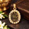 golden-metal-durga-locket-jyotishshop