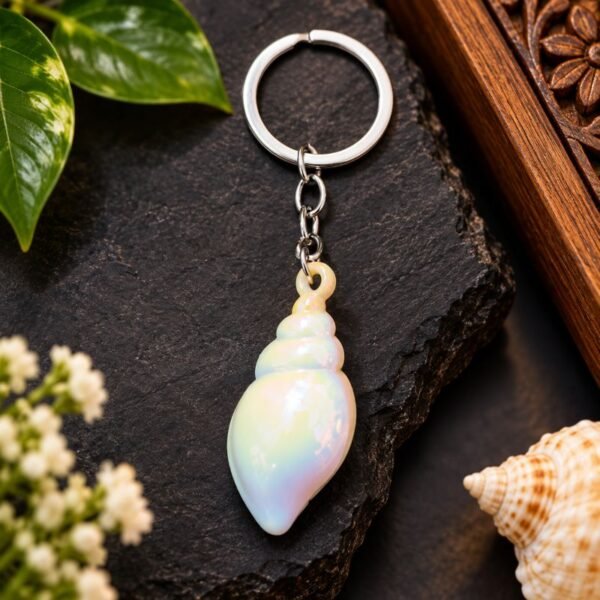 rainbow-shankh-keyring-jyotishshop